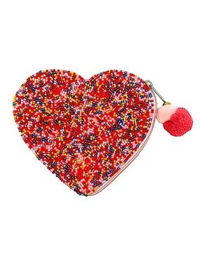 Pink Sprinkle Cake Heart Coin Purse, Golf Lover, Heart Coin Pouch